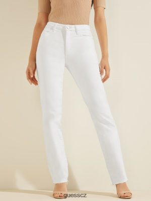 GUESS Boty - GUESS 1981 rovné džíny Čistá bílá multi ženy 2BRD209 oblečení