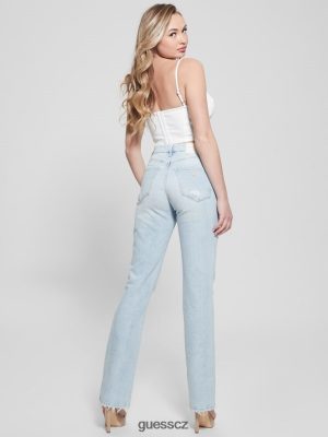 GUESS Boty - GUESS 80. léta zničila výškové rovné džíny Pacifik zničit ženy 2BRD23 oblečení