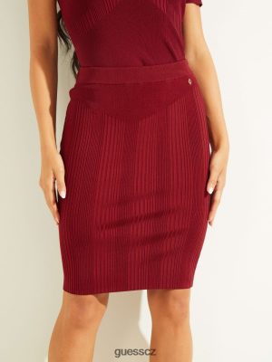 GUESS Boty - GUESS ALCOSTA RIBBED SKIRT řepná šťáva červená ženy 2BRD2447 oblečení