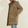GUESS Boty - GUESS Alta Nylon Puffer bunda Generál Brown muži 2BRD4154 oblečení