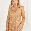 GUESS Boty - GUESS Angelica Tweed Blazer Tallulah Multicolor Tweed ženy 2BRD1970 oblečení