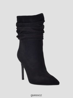 GUESS Boty - GUESS Backy Suede Slouch Bootie černý ženy 2BRD3515 obuv
