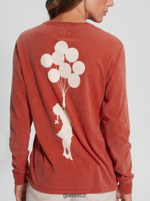 GUESS Boty - GUESS Balloon Girl Tee planoucí červená ženy 2BRD1400 oblečení