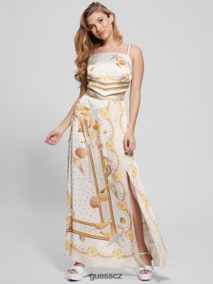 GUESS Boty - GUESS Bassma saténový šátek Více shell tisk ženy 2BRD1184 oblečení