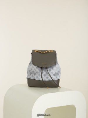 GUESS Boty - GUESS Batoh Kimi Velvet Růžové zlato/kouř šedá ženy 2BRD3212 tašky