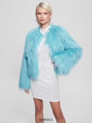 GUESS Boty - GUESS Bunda Nora Faux-Fur 427 Scholar Wash ženy 2BRD1976 oblečení