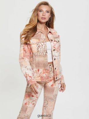 GUESS Boty - GUESS Bunda ikony Paisley Patchwork 90. ​​let oživení patchwork tisk ženy 2BRD281 oblečení