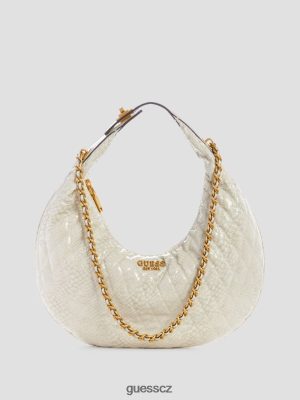 GUESS Boty - GUESS Dema prošívaná taška hobo bílý ženy 2BRD2999 tašky