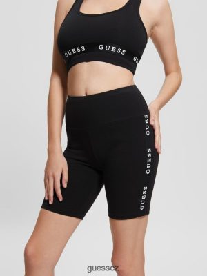 GUESS Boty - GUESS Eco Aline logo pásková šortky černý ženy 2BRD2291 oblečení