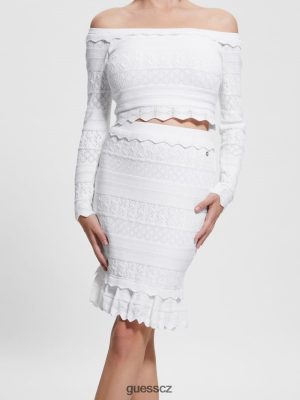 GUESS Boty - GUESS Eco Deeta Popelle sukně čistá bílá ženy 2BRD2027 oblečení