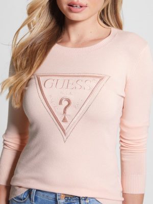 GUESS Boty - GUESS Eco Eloise svetr červenavý vánek ženy 2BRD1667 oblečení