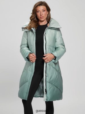 GUESS Boty - GUESS Eco Ophelie bunda Dusty Teal Degrade ženy 2BRD1961 oblečení