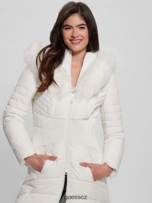 GUESS Boty - GUESS Eco Oxana prošívaná bunda čistá bílá ženy 2BRD1964 oblečení