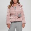 GUESS Boty - GUESS Eco Shimmer Puffer bunda Rosy Violet ženy 2BRD1940 oblečení