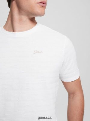 GUESS Boty - GUESS Eco Vincent Jersey CrewNeck Tee čistá bílá muži 2BRD4178 oblečení