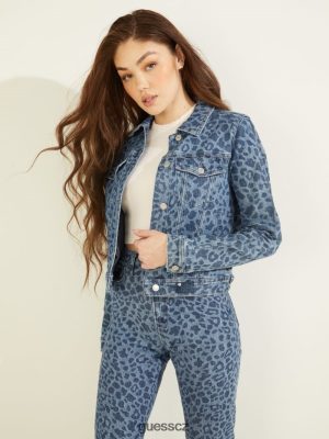 GUESS Boty - GUESS Ekologická džínová bunda Leo Jade ženy 2BRD251 oblečení