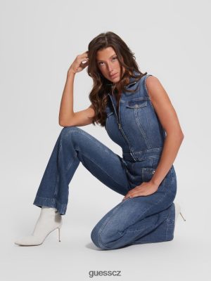 GUESS Boty - GUESS Ekologická denimská kombinéza Eco Penny Enlinghtment tmavá ženy 2BRD125 oblečení