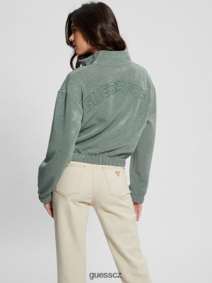 GUESS Boty - GUESS Eufemia Cargo Zip-up svetr Veridian Teal ženy 2BRD2462 oblečení