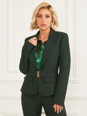 GUESS Boty - GUESS Farah Blazer Chenille Green ženy 2BRD1892 oblečení