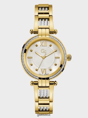 GUESS Boty - GUESS GC kabelové twist analogové hodinky zlato ženy 2BRD3572 příslušenství