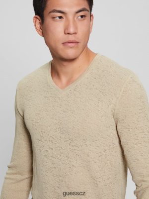 GUESS Boty - GUESS Gázská tričko s dlouhým rukávem cemento muži 2BRD3965 oblečení