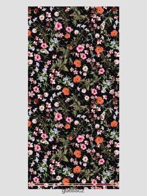 GUESS Boty - GUESS Jannessa Floral Scarf Mramor Blk/Wht ženy 2BRD3776 příslušenství