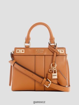 GUESS Boty - GUESS Katey Mini Satchel koňak ženy 2BRD2816 tašky