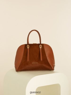 GUESS Boty - GUESS Lady Luxe Leather Dome hnědý ženy 2BRD3086 tašky