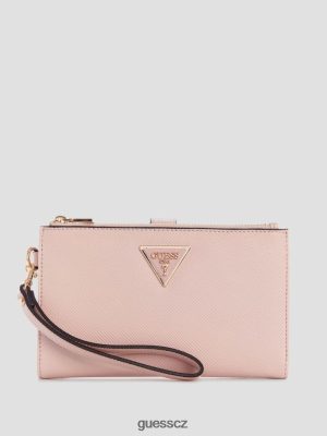 GUESS Boty - GUESS Laurel Double-Zip organizátor růžová růžová ženy 2BRD3149 tašky