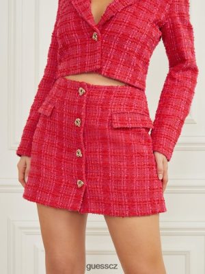 GUESS Boty - GUESS Laurel Tweed Mini sukně Jelous Pink Tweed ženy 2BRD2120 oblečení