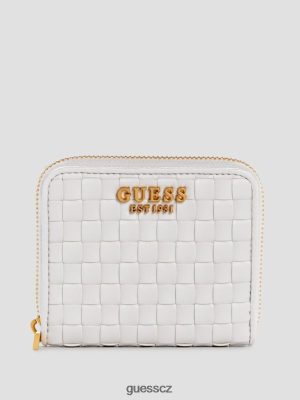 GUESS Boty - GUESS Lisbet malá peněženka na zip bílý ženy 2BRD3143 tašky