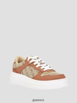 GUESS Boty - GUESS Logo Cleva Logo Low-Top tenisky Středně hnědá ženy 2BRD3350 obuv
