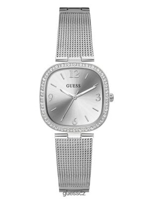GUESS Boty - GUESS Mesh analogové hodinky stříbro ženy 2BRD3563 příslušenství