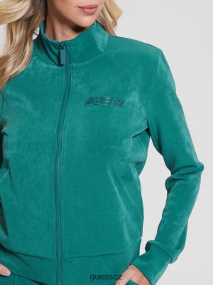 GUESS Boty - GUESS Mikina s eufemií full-zip Scarab Blue ženy 2BRD1919 oblečení