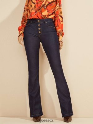 GUESS Boty - GUESS Mini Flare Denim Pant Modré oplachování ženy 2BRD50 oblečení