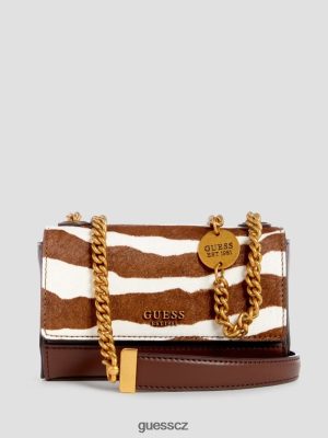 GUESS Boty - GUESS Mini crossbody taška Isline zebra zebra ženy 2BRD2780 tašky