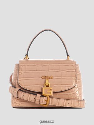 GUESS Boty - GUESS Montreal Faux-Crocodile Mini Crossbody Taupe ženy 2BRD2840 tašky