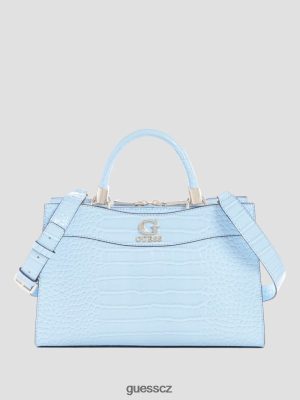 GUESS Boty - GUESS Nell Croc přítelkyně Satchel prášek modrá ženy 2BRD2813 tašky