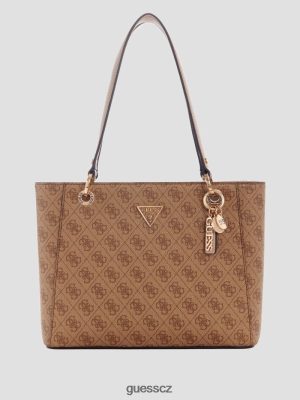 GUESS Boty - GUESS Noelle Quattro G Small Noel Tote Latte logo ženy 2BRD3074 tašky