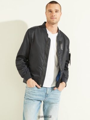 GUESS Boty - GUESS Nylonová letová bunda Bleu elegantní muži 2BRD4115 oblečení