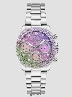 GUESS Boty - GUESS Ombre multifunkční hodinky stříbro ženy 2BRD3587 příslušenství