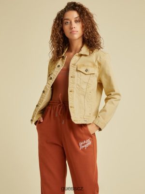 GUESS Boty - GUESS Originální obarvená džínová bunda Jděte vinobraní opálení unisex 2BRD1850 oblečení