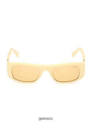 GUESS Boty - GUESS Originální obdélníkové sluneční brýle žluť unisex 2BRD3716 příslušenství