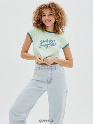 GUESS Boty - GUESS Originály oříznuté vyzváněcí tričko měkký nefrik ženy 2BRD1352 oblečení