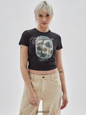 GUESS Boty - GUESS Originals California Baby Tee černý unisex 2BRD1289 oblečení