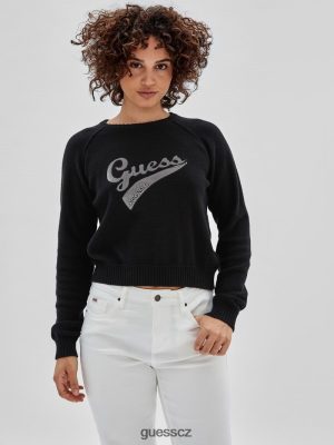 GUESS Boty - GUESS Originals Eco Logo Svetr černý unisex 2BRD1373 oblečení