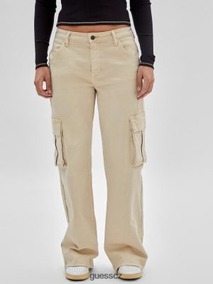 GUESS Boty - GUESS Originals Kit Cargo Jeans Go Laurie Tan Wash unisex 2BRD170 oblečení
