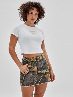 GUESS Boty - GUESS Originals Logo Tee čistá bílá unisex 2BRD1376 oblečení