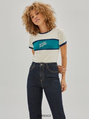 GUESS Boty - GUESS Originals Ringer Baby Tee holubice bílá unisex 2BRD1244 oblečení