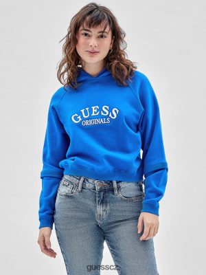 GUESS Boty - GUESS Originals Vintage Logo Hoodie Světlý Zaffre Multi unisex 2BRD1364 oblečení